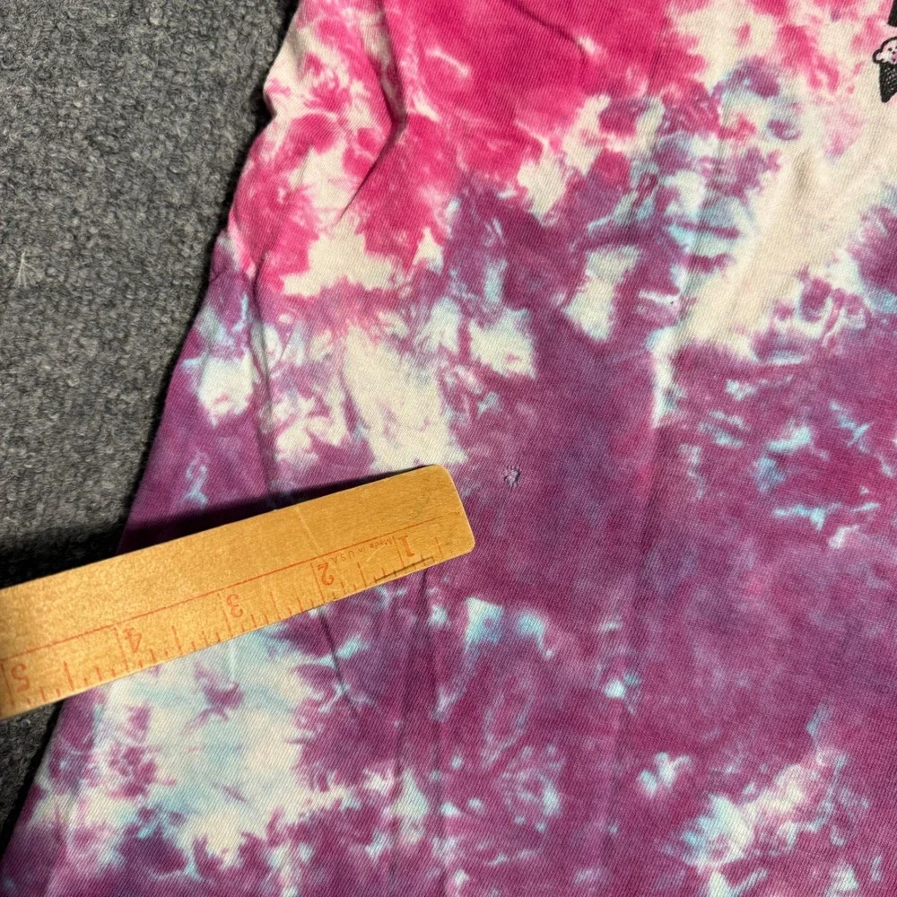 Vintage Fruit of the Loom Cherry Garcia Tie Dye T-Shirt XL Pink Purple 90s Tee